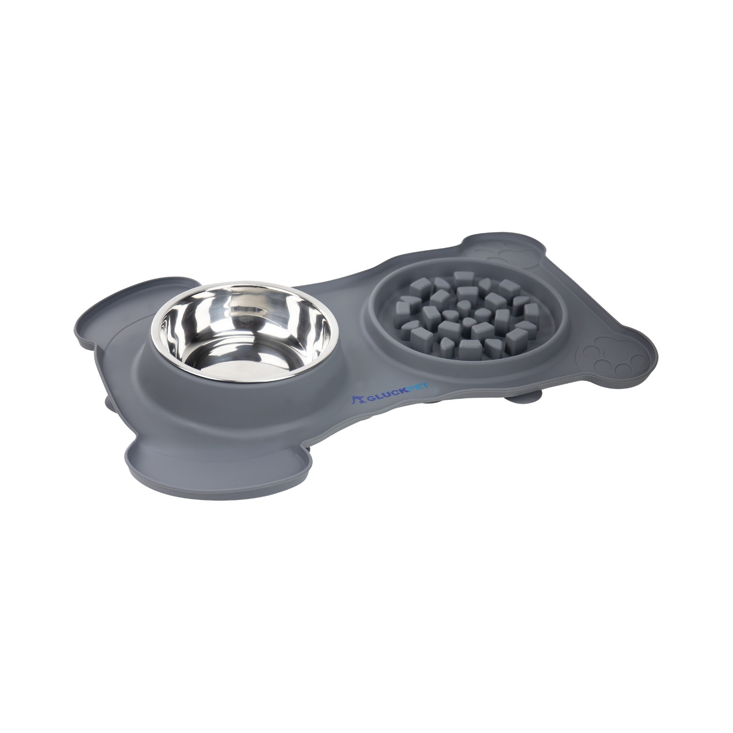 Comedero Lento con Bebedero para Perros 360ml Glückpet Comederos para Perros y Gatos 1